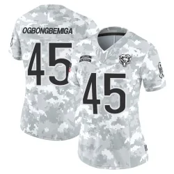 Women's Amen Ogbongbemiga Chicago Bears No.45 Limited 2024 Salute to Service Jersey - Arctic Camo