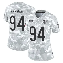 Women's Austin Booker Chicago Bears No.94 Limited 2024 Salute to Service Jersey - Arctic Camo