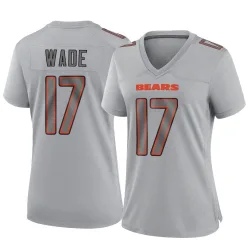 Women's Barrington Wade Chicago Bears No.17 Game Atmosphere Fashion Jersey - Gray