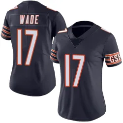 Women's Barrington Wade Chicago Bears No.17 Limited Team Color Vapor Untouchable Jersey - Navy