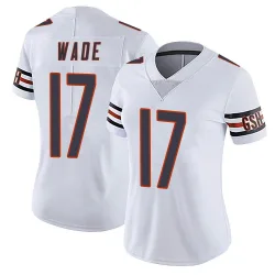 Women's Barrington Wade Chicago Bears No.17 Limited Vapor Untouchable Jersey - White