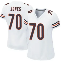 Women's Braxton Jones Chicago Bears No.70 Game Jersey - White