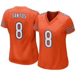 Women's Cairo Santos Chicago Bears No.8 Game Alternate Jersey - Orange