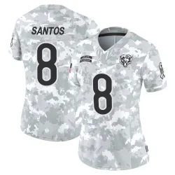 Women's Cairo Santos Chicago Bears No.8 Limited 2024 Salute to Service Jersey - Arctic Camo
