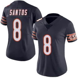 Women's Cairo Santos Chicago Bears No.8 Limited Team Color Vapor Untouchable Jersey - Navy