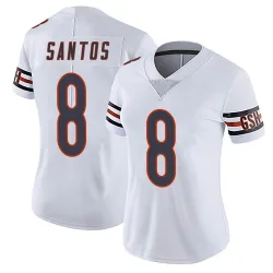 Women's Cairo Santos Chicago Bears No.8 Limited Vapor Untouchable Jersey - White