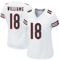 Women's Caleb Williams Chicago Bears No.18 Game Jersey - White