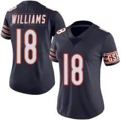 Women's Caleb Williams Chicago Bears No.18 Limited Team Color Vapor Untouchable Jersey - Navy