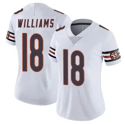 Women's Caleb Williams Chicago Bears No.18 Limited Vapor Untouchable Jersey - White