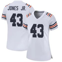 Women's Carl Jones Jr. Chicago Bears No.43 Game Alternate Classic Jersey - White