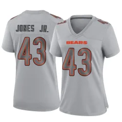 Women's Carl Jones Jr. Chicago Bears No.43 Game Atmosphere Fashion Jersey - Gray