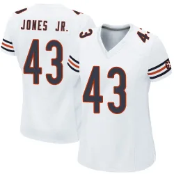 Women's Carl Jones Jr. Chicago Bears No.43 Game Jersey - White