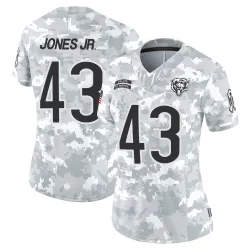 Women's Carl Jones Jr. Chicago Bears No.43 Limited 2024 Salute to Service Jersey - Arctic Camo
