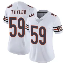 Women's Carson Taylor Chicago Bears No.59 Limited Vapor Untouchable Jersey - White