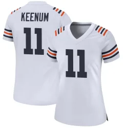 Women's Case Keenum Chicago Bears No.11 Game Alternate Classic Jersey - White
