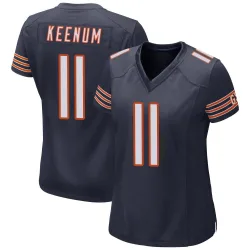Women's Case Keenum Chicago Bears No.11 Game Team Color Jersey - Navy