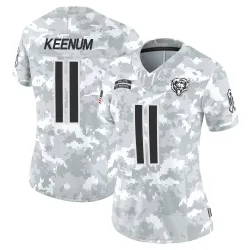 Women's Case Keenum Chicago Bears No.11 Limited 2024 Salute to Service Jersey - Arctic Camo