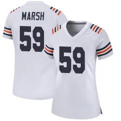 Women's Cassius Marsh Chicago Bears No.59 Game Alternate Classic Jersey - White