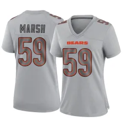 Women's Cassius Marsh Chicago Bears No.59 Game Atmosphere Fashion Jersey - Gray