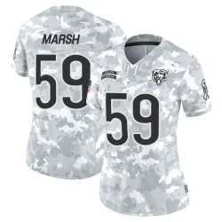 Women's Cassius Marsh Chicago Bears No.59 Limited 2024 Salute to Service Jersey - Arctic Camo
