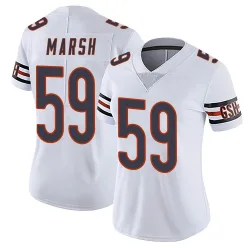 Women's Cassius Marsh Chicago Bears No.59 Limited Vapor Untouchable Jersey - White