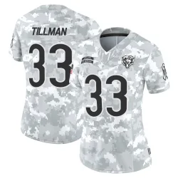 Women's Charles Tillman Chicago Bears No.33 Limited 2024 Salute to Service Jersey - Arctic Camo