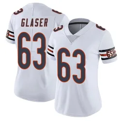 Women's Chris Glaser Chicago Bears No.63 Limited Vapor Untouchable Jersey - White