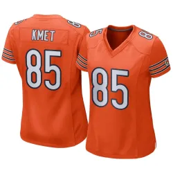 Women's Cole Kmet Chicago Bears No.85 Game Alternate Jersey - Orange