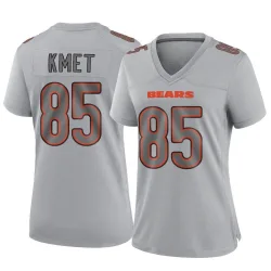 Women's Cole Kmet Chicago Bears No.85 Game Atmosphere Fashion Jersey - Gray