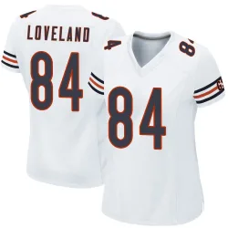 Women's Colston Loveland Chicago Bears No.84 Game Jersey - White