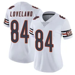 Women's Colston Loveland Chicago Bears No.84 Limited Vapor Untouchable Jersey - White