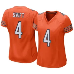 Women's D'Andre Swift Chicago Bears No.4 Game Alternate Jersey - Orange