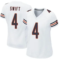 Women's D'Andre Swift Chicago Bears No.4 Game Jersey - White