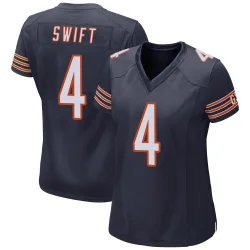 Women's D'Andre Swift Chicago Bears No.4 Game Team Color Jersey - Navy