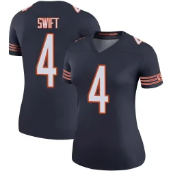 Women's D'Andre Swift Chicago Bears No.4 Legend Color Rush Jersey - Navy