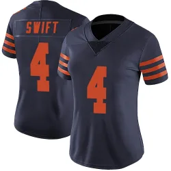 Women's D'Andre Swift Chicago Bears No.4 Limited Alternate Vapor Untouchable Jersey - Navy Blue