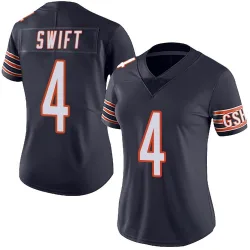 Women's D'Andre Swift Chicago Bears No.4 Limited Team Color Vapor Untouchable Jersey - Navy