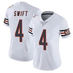 Women's D'Andre Swift Chicago Bears No.4 Limited Vapor Untouchable Jersey - White