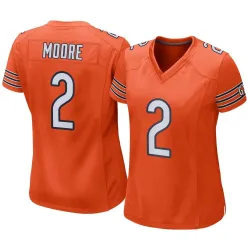 Women's DJ Moore Chicago Bears No.2 Game Alternate Jersey - Orange