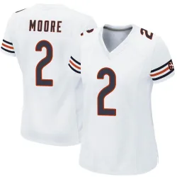 Women's DJ Moore Chicago Bears No.2 Game Jersey - White