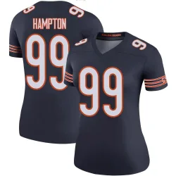 Women's Dan Hampton Chicago Bears No.99 Legend Color Rush Jersey - Navy
