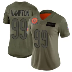 Women's Dan Hampton Chicago Bears No.99 Limited 2019 Salute to Service Jersey - Camo