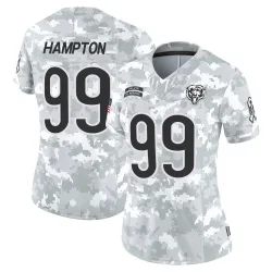 Women's Dan Hampton Chicago Bears No.99 Limited 2024 Salute to Service Jersey - Arctic Camo