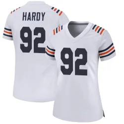 Women's Daniel Hardy Chicago Bears No.92 Game Alternate Classic Jersey - White