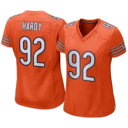 Women's Daniel Hardy Chicago Bears No.92 Game Alternate Jersey - Orange
