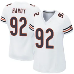 Women's Daniel Hardy Chicago Bears No.92 Game Jersey - White