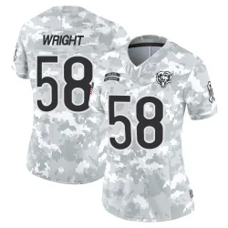 Women's Darnell Wright Chicago Bears No.58 Limited 2024 Salute to Service Jersey - Arctic Camo