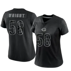 Women's Darnell Wright Chicago Bears No.58 Limited Reflective Jersey - Black