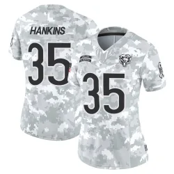 Women's Deion Hankins Chicago Bears No.35 Limited 2024 Salute to Service Jersey - Arctic Camo