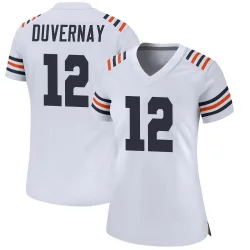 Women's Devin Duvernay Chicago Bears No.12 Game Alternate Classic Jersey - White